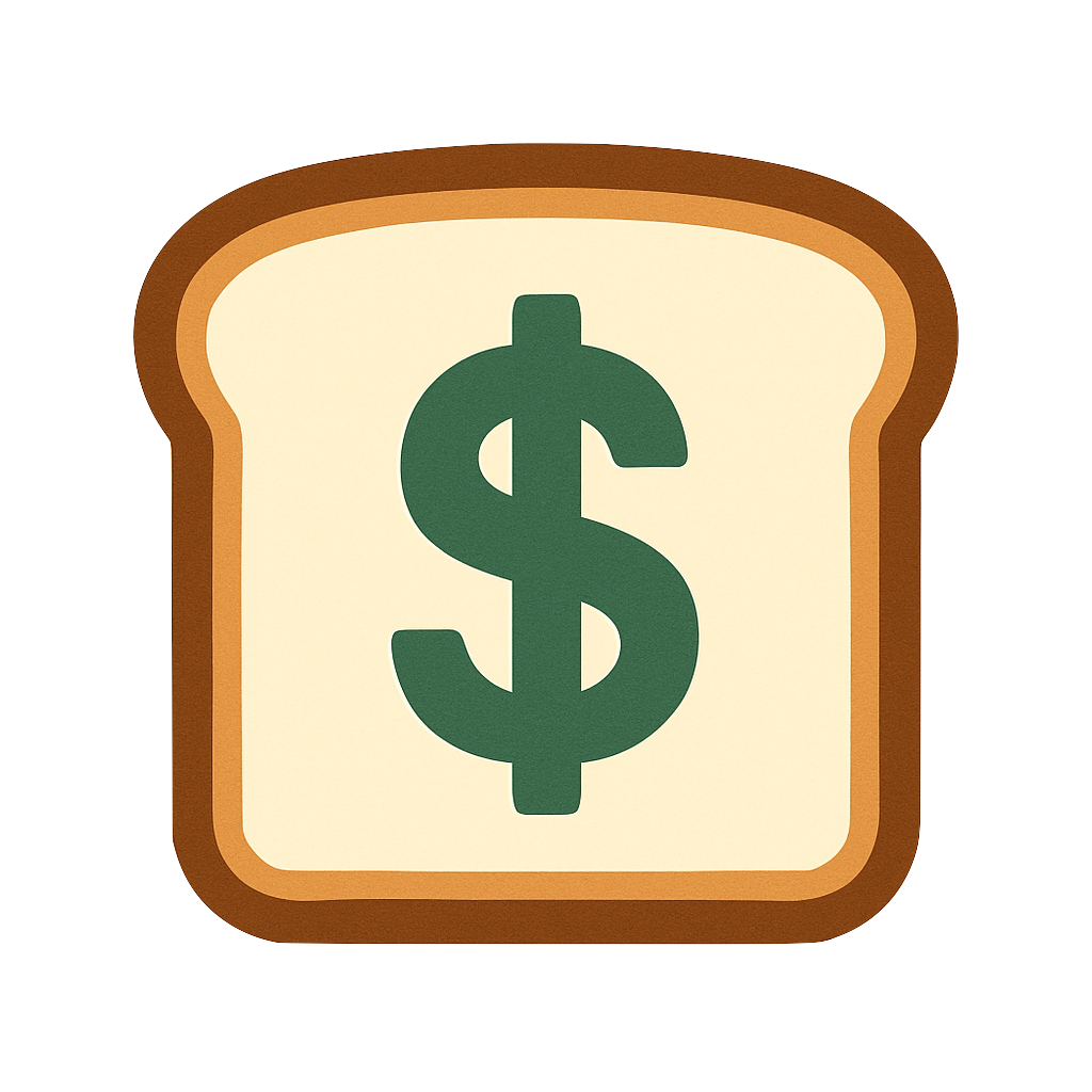 Bread Head bread-and-dollar icon